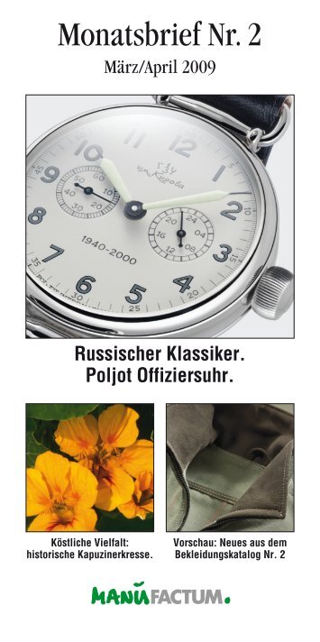 Russischer Klassiker. Poljot Offiziersuhr. - Manufactum