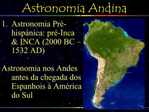 Calendário Inca e Astronomia Andina