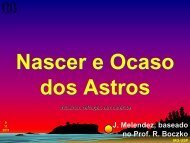 Nascer e Ocaso dos Astros