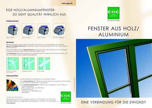 FENSTER AUS HOLZ/ ALUMINIUM - EGE