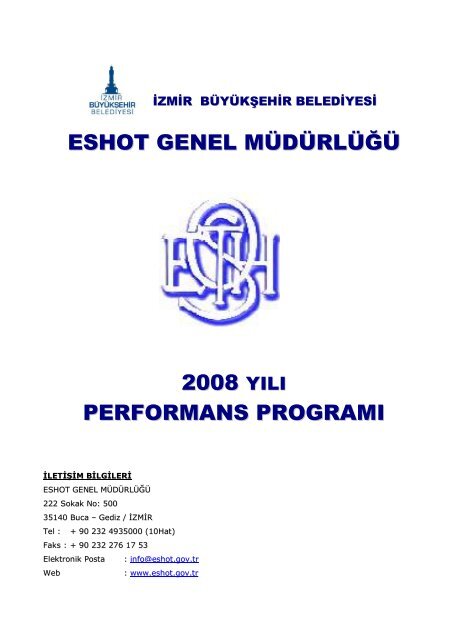 2008 PERFORMANS PROGRAMI