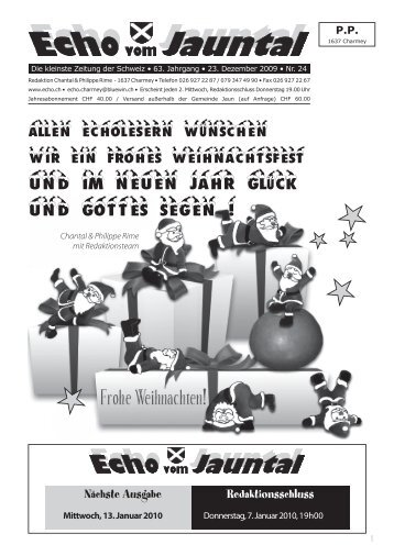 26. Dezember 2009 - echo.ch