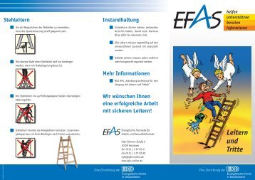 EFAS-Flyer Leitern und Tritte - Evangelische Kirche in Deutschland