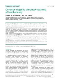 Concept mapping enhances learning of biochemistry