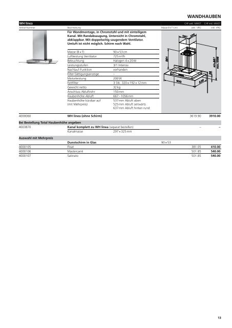 WESCO PREISLISTE 2006 NR. 02 WESCO WANDHAUBEN ...