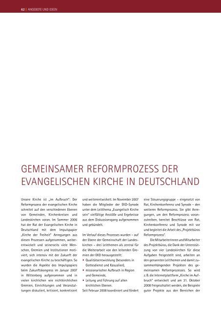 Themenheft zum Reformationstag - Evangelische Kirche in ...