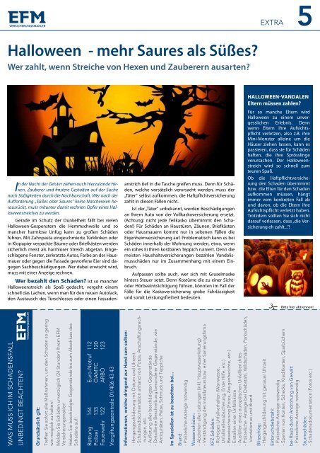 Ausgabe 03 | Herbst 2012 - EFM Versicherungsmakler AG