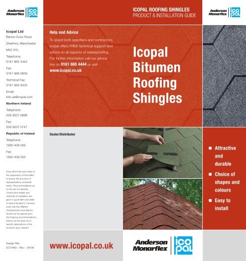Icopal Bitumen Roofing Shingles