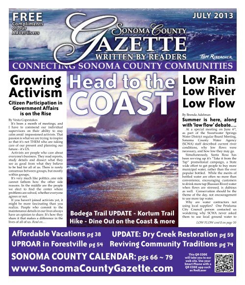 www.sonomacountycalendar.com - 7/13 - Sonoma County Gazette