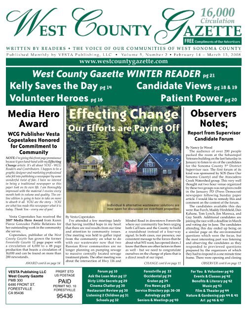 Download Entire Newspaper - Sonoma County Gazette