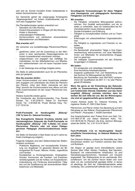 Amtsblatt der Evangelischen Kirche in Hessen und Nassau ...