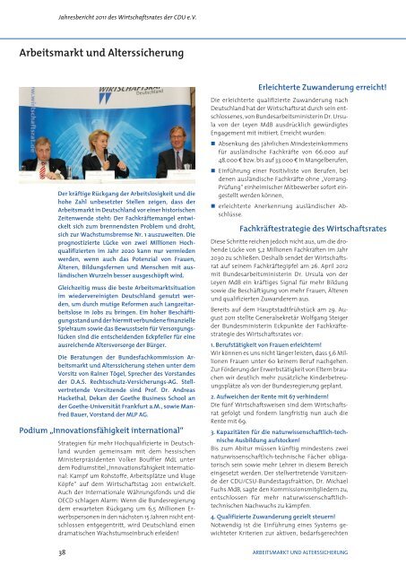 Jahresbericht 2011 12,48 MB - Wirtschaftsrat der CDU e.V.