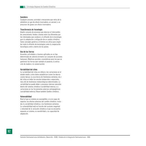 Estrategia Regional de Cambio Climático