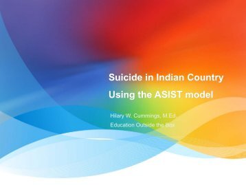 Suicide in Indian Country Using the ASIST model