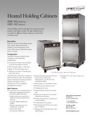 Heated Holding Cabinets