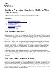 Auditory Processing Disorder in Children What Does it Mean8