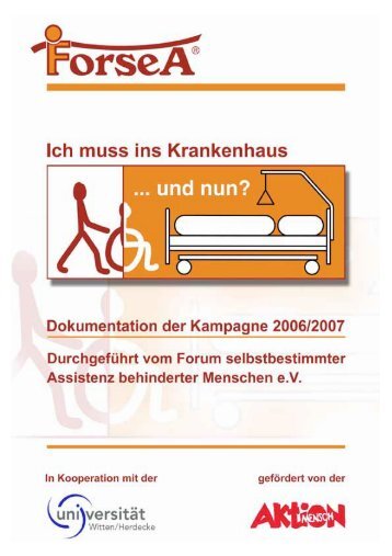 Grundpflege im Krankenhaus - ForseA