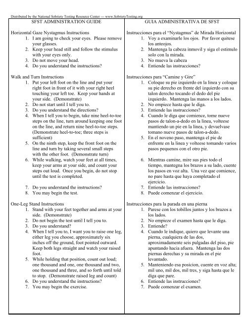 Sfst Administration Guide Spanish Translation