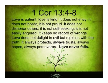 1 Cor 13:4-8