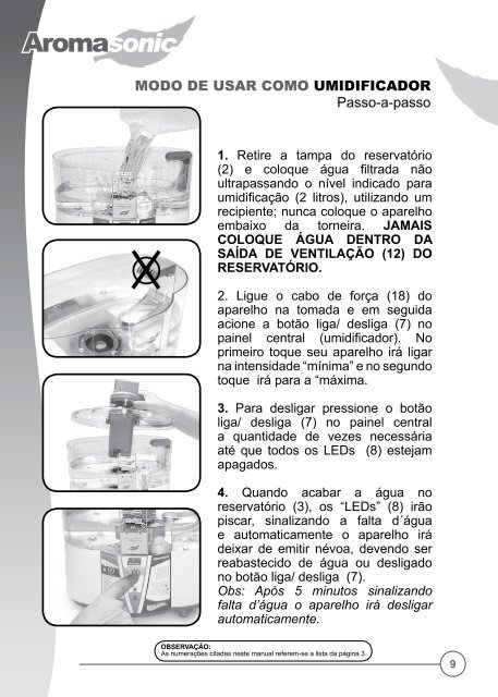 MANUAL DE INSTRUÇÕES