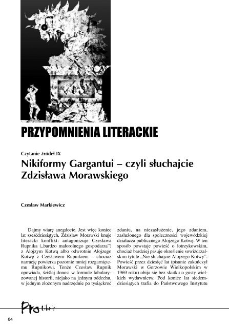 CaÅy numer 20 w jednym pliku PDF - Pro Libris - WojewÃ³dzka i ...