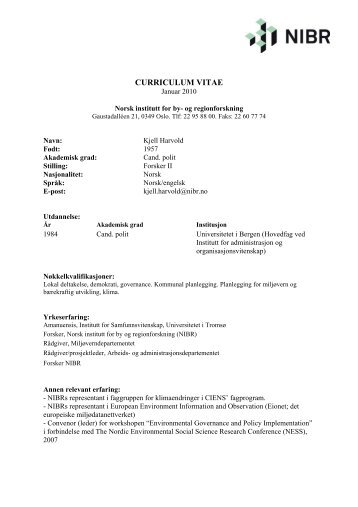 CURRICULUM VITAE