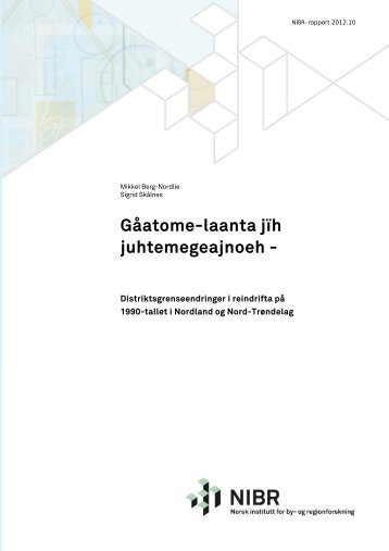 Gåatome-laanta jïh juhtemegeajnoeh -