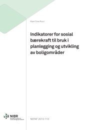 Indikatorer for sosial bÃ¦rekraft til bruk i planlegging og utvikling av ...