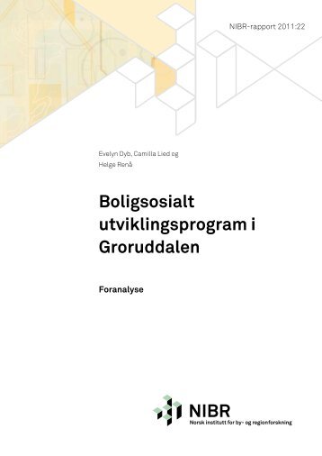 Boligsosialt utviklingsprogram i Groruddalen