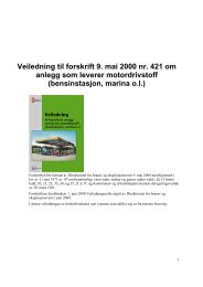 Forskrift om anlegg som leverer motordrivstoff (bensinstasjon marina o.l.)