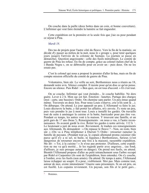 âHistoireâ livre de Mme Simone Weil au format PDF - Les Classiques ...