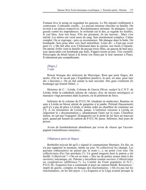 âHistoireâ livre de Mme Simone Weil au format PDF - Les Classiques ...