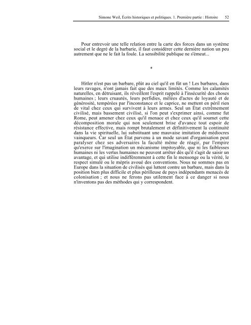 âHistoireâ livre de Mme Simone Weil au format PDF - Les Classiques ...