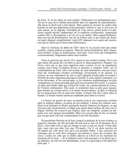 âHistoireâ livre de Mme Simone Weil au format PDF - Les Classiques ...