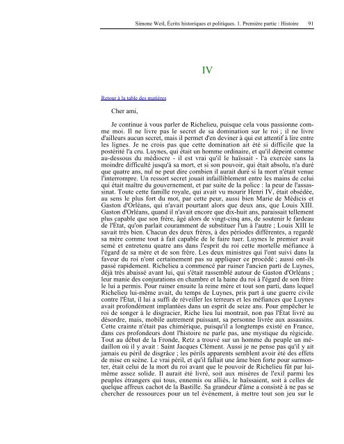 âHistoireâ livre de Mme Simone Weil au format PDF - Les Classiques ...