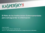 El Reto de las Instituciones Gubernamentales para salvaguardar la información