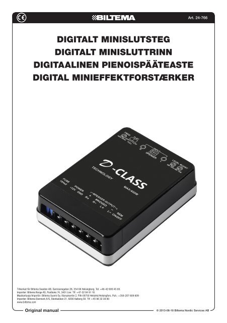 digitalt minislutsteg digitalt minisluttrinn digitaalinen ... - Biltema