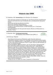 Historie des DIRK