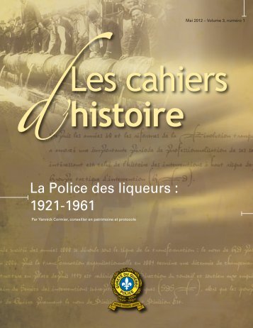 La Police des liqueurs  1921-1961