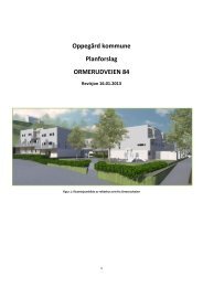 Oppegård kommune Planforslag ORMERUDVEIEN 84
