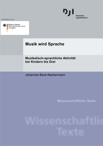 Musik wird Sprache - Deutsches Jugendinstitut  e.V.