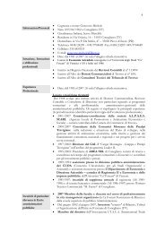 CURRICULUM MICHELE GENOVESE al 30.6.2008 - Consorzio per ...