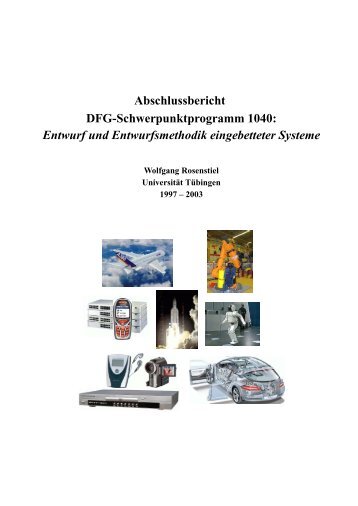 Abschlussbericht DFG-Schwerpunktprogramm 1040: Entwurf und ...