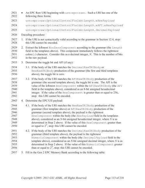 GS1 EPC Tag Data Standard 1.6 - Indicod-Ecr