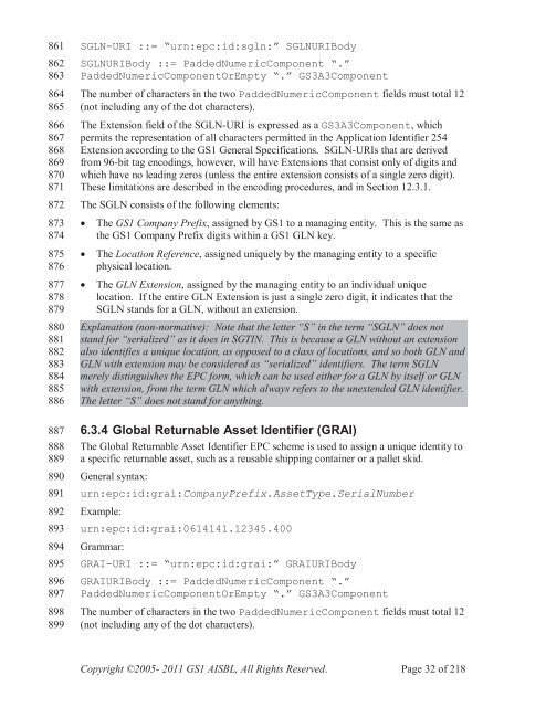 GS1 EPC Tag Data Standard 1.6 - Indicod-Ecr