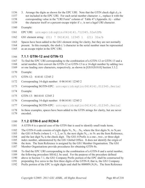 GS1 EPC Tag Data Standard 1.6 - Indicod-Ecr