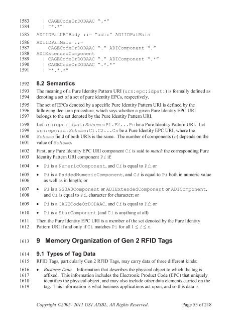 GS1 EPC Tag Data Standard 1.6 - Indicod-Ecr