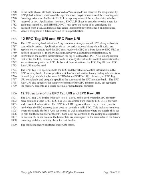 GS1 EPC Tag Data Standard 1.6 - Indicod-Ecr