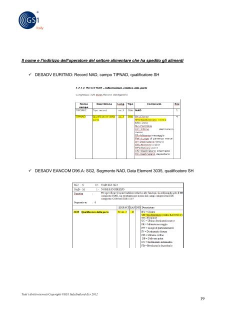 Documento Condiviso per la TracciabilitÃ  e la ... - Indicod-Ecr