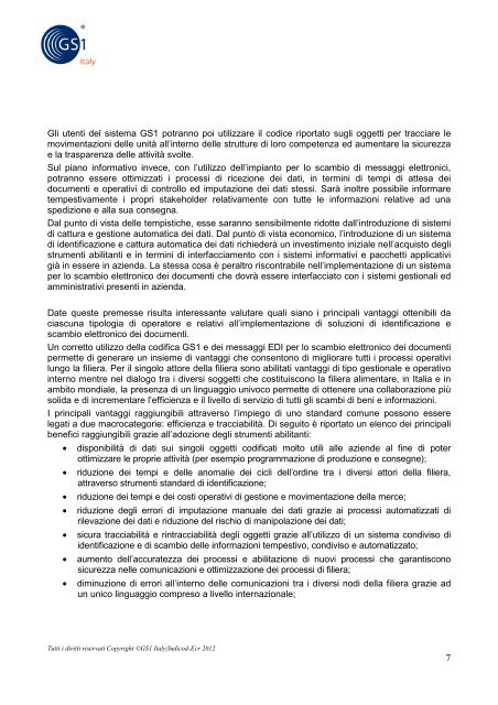 Documento Condiviso per la TracciabilitÃ  e la ... - Indicod-Ecr